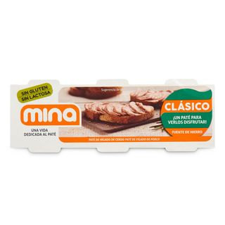 Paté De Hígado De Cerdo Mina Lata 3 X 80 G