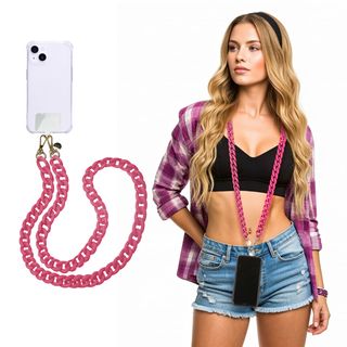 Tracolla smartphone e borsetta malva 120 cm – Fashionally