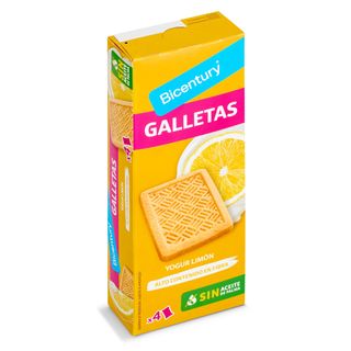 Galletas Sabor Yogur Con Limón Bicentury Caja 160 G