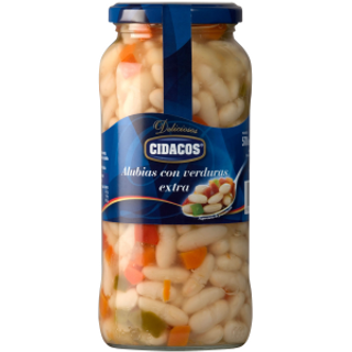 Alubias Verduras Cidacos 400Gr.