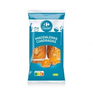 Magdalenas Cuadradas Classic´ Carrefour 12 Ud.