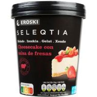 Helado Cheesecake Con Salsa De Fresa Seleqtia, 390 G (25092800)