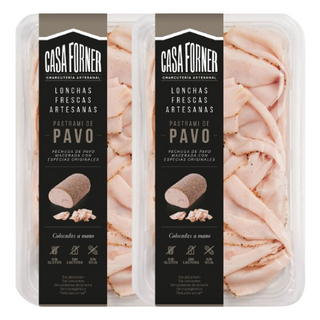 Pack 2x Casa Forner Pechuga de Pavo en Lonchas Artesanas 100g