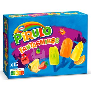 Helado Pirulo Fantasmikos, Caja 15U 225 Ml