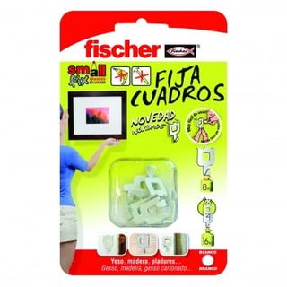 Cuelga Cuadros 8 Kg De Carga Fischer Cualquier Pared 8 Ud