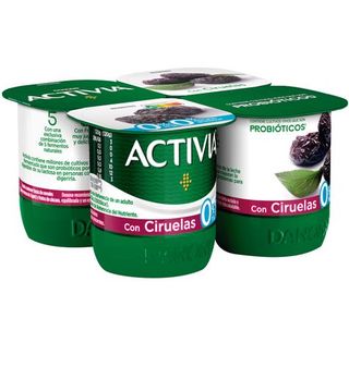 Activia Desnatado 0% Danone Con Ciruela 4 Uds.