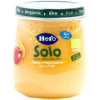 SOLO HERO Tarrito De Pera Y Manzana  120 G