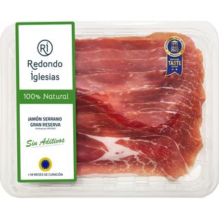 Jamon Serrano 100% Natural Gran Reserva Lonchas 100 G