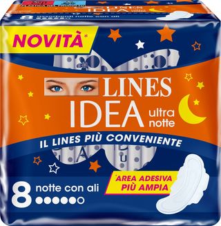 LINES IDEA ULTRA NOTTE CON ALI 8 ASSORBENTI   FAT3236