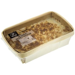 Canelones de Carne, Setas y Boletus Carrefour 350 Gr.