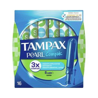Tampón Super Tampax Compak Pearl Caja 16 Uds (205092)