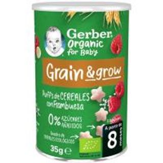 Snack De Cereal Y Frambuesa Gerber, Lata 35 G (25003401)