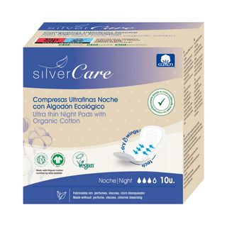 Silver Care Compresas Ultrafinas Noche Con Alas 5032651 10Ud (264561)