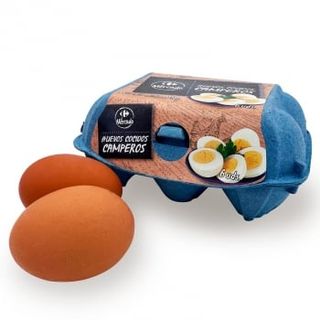 Huevo Cocido Campero Carrefour El Mercado 6 Ud.