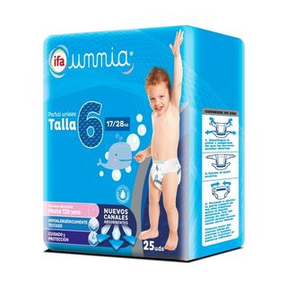 IFA UNNIA Pañal Unisex T-6 17-28Kg, 25Ud