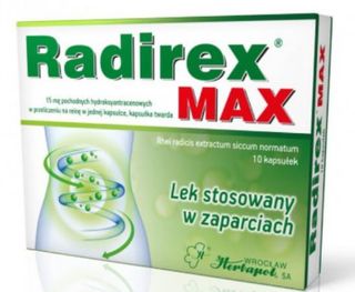 Radirex Max 375 mg 10 kapsułek