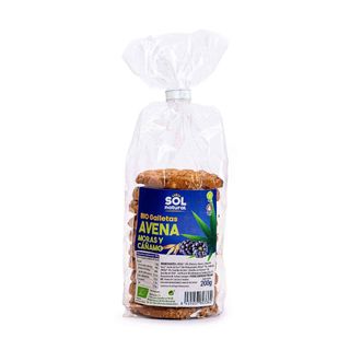 Galletas de Avena con Moras y Cáñamo 200g Sol Natural