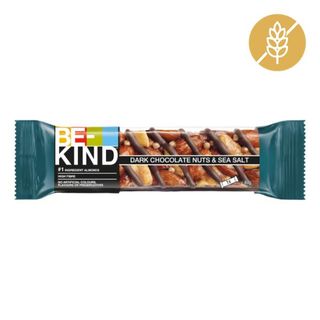 Be-Kind Barrita de Proteínas de Frutos Secos, Chocolate Negro y Sal Marina 40g
