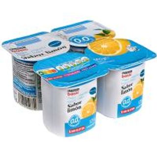 Yogur Desnatado De Limón Eroski Basic 4X125 Gr. (5449533)