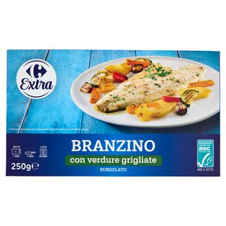 Carrefour Extra Branzino con verdure grigliate Surgelato 250 g