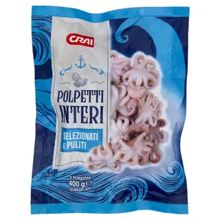 Crai Polpetti Interi Selezionati E Puliti Surgelati 400 G