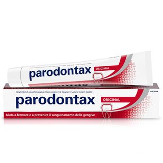 Parodontax Original Dentifricio quotidiano con fluoro per gengive più sane e denti forti 75 ml