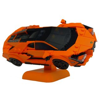 Podstawka pod samochody Lego Speed Champions 5cm - pomarańczowa - Klockobus