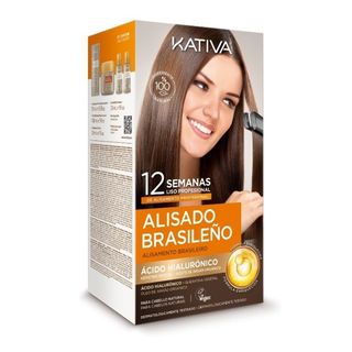 Kit Alisado Brasileño Ácido Hialurónico - Kativa - Set 4 productos 7750075063051