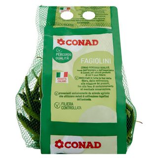 CONAD Percorso Qualità Fagiolini Filiformi Fini Italia Cat. I 500 g - 8003160002138