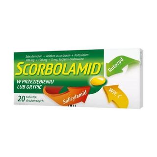 Scorbolamid 300 mg + 5 mg + 100 mg 20 tabletek