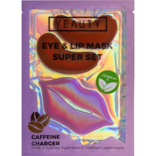 Super Set Mascarilla para Ojos y Labios Caffeine Charger - Yeauty - Set 3 productos 4260199894606