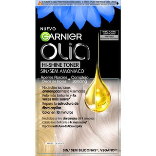 Olia Hi-Shine Toner para cabello decolorado o aclarado - Garnier - Rubio Platino 3600542573856
