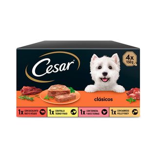 Cesar Selección Clasicos Tarrina En Paté Para Perros - Multipack 0.6Kg