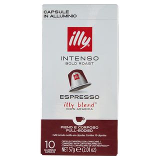 Illy Intenso Espresso 10 Capsule Compatibili Con Le Macchine Nespresso* 57 G