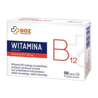 DOZ Product Witamina B12, tabletki powlekane, 100 szt.