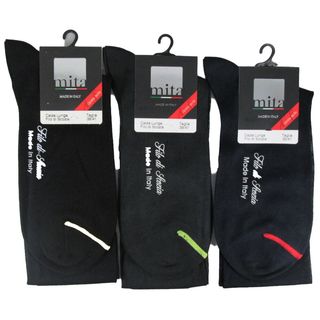 Calza lunga blu in filo di Scozia taglia 42/44