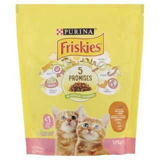 Purina Friskies Gatto Junior Con Un Gustoso Mix Di Pollo E Tacchino, Con Latte E Con Verdure 375 G - 008193