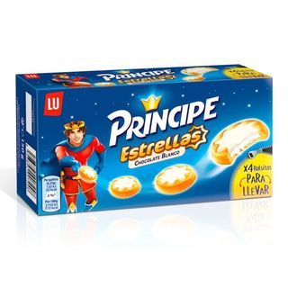 PRÍNCIPE Estrellas Chocolate Blanco, 150G