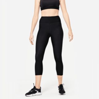 Malla legging fitness 3/4 transpirable tiro alto Mujer Domyos negro.XS / W26 L30 Negro