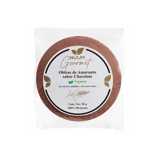 Obleas de Amaranto con Chocolate 60g Nuum