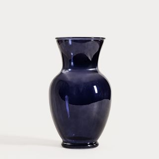 Wazon | DELLE | szklany granatowy | 15,5x27,5 cm | 752896