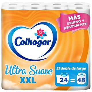 Papel Higienico Ultra Suave Xxl Colhogar 24 Rollos