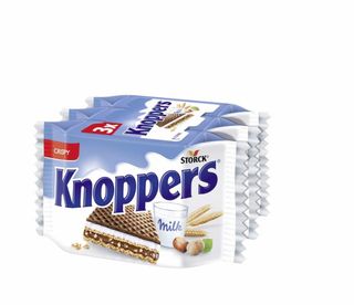 Galleta Barquillo Leche Avellana Knopper P3X25G