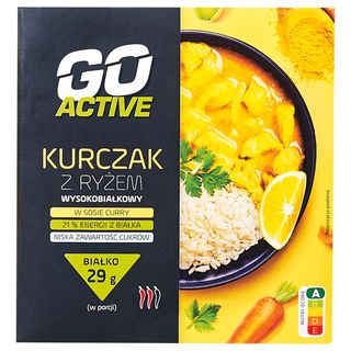 Go Active Danie kurczak z ryżem w sosie curry, 420 g