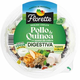 Ensalada Completa Digestiva De Pollo-Quinoa Florette, Bowl 260 G