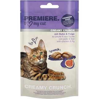Premiere snack cat adult creamy crunch 60g pollo e fico