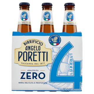 Birrificio Angelo Poretti Analcolica Zero 4 Luppoli 3 X 33 Cl