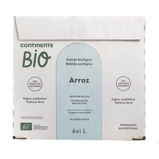 Bebida Vegetal de Arroz Continente Bio (emb. 6 x 1 lt)