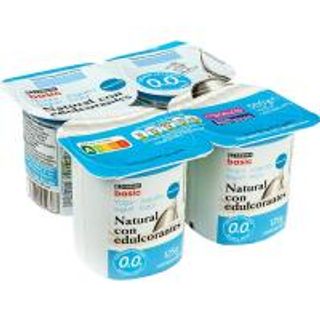Yogur Eroski Desnatado Natural Edulcorado 0% 4X125 Gr. (5449558)