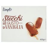 Simpl Stecchi al Gusto di Vaniglia 8 x 50 g